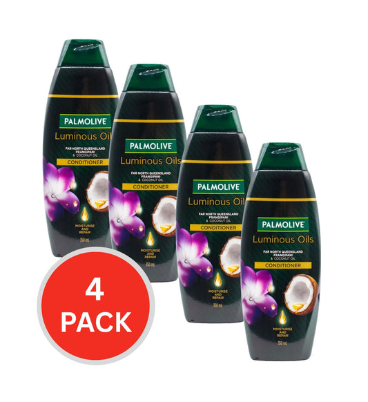 Palmolive Conditioner Luminous Oils Coconut Oil & Frangipani 350ml (4 Pack)
