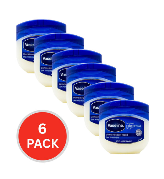 Vaseline Pure Petroleum Jelly Original 250ml (6 Pack)