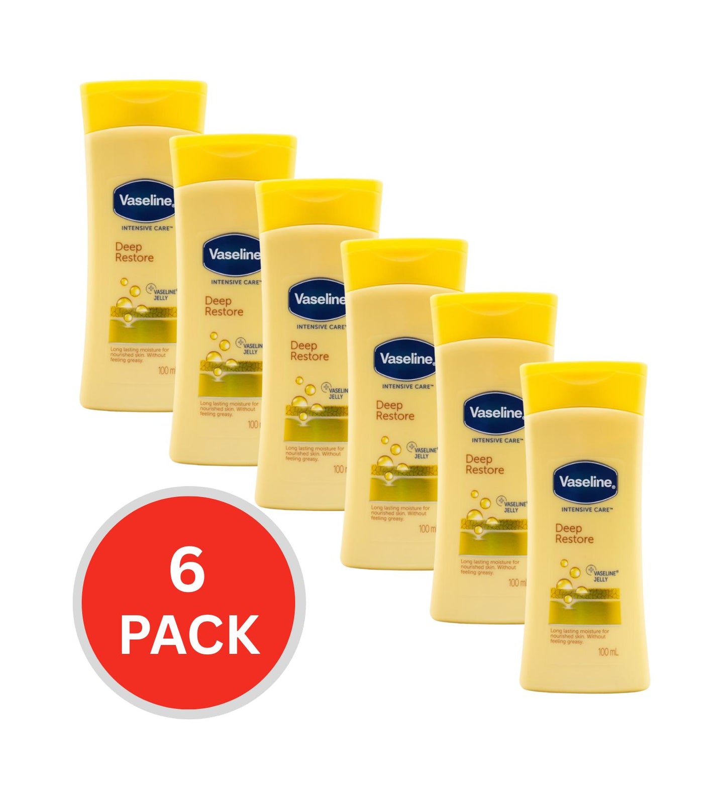 Vaseline Intensive Care Deep Restore 100ml (6 Pack)