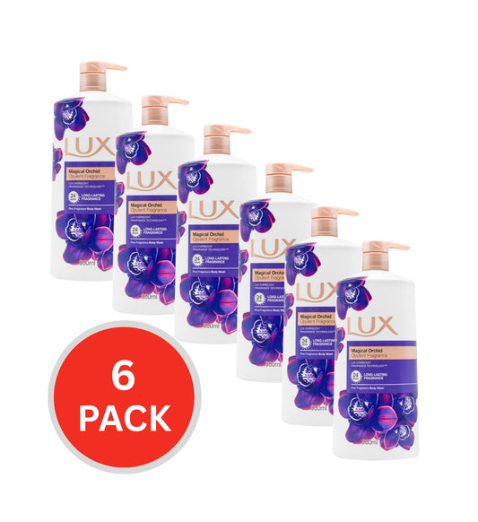 Lux Body Wash Magical Orchid 900ml (6 Pack)