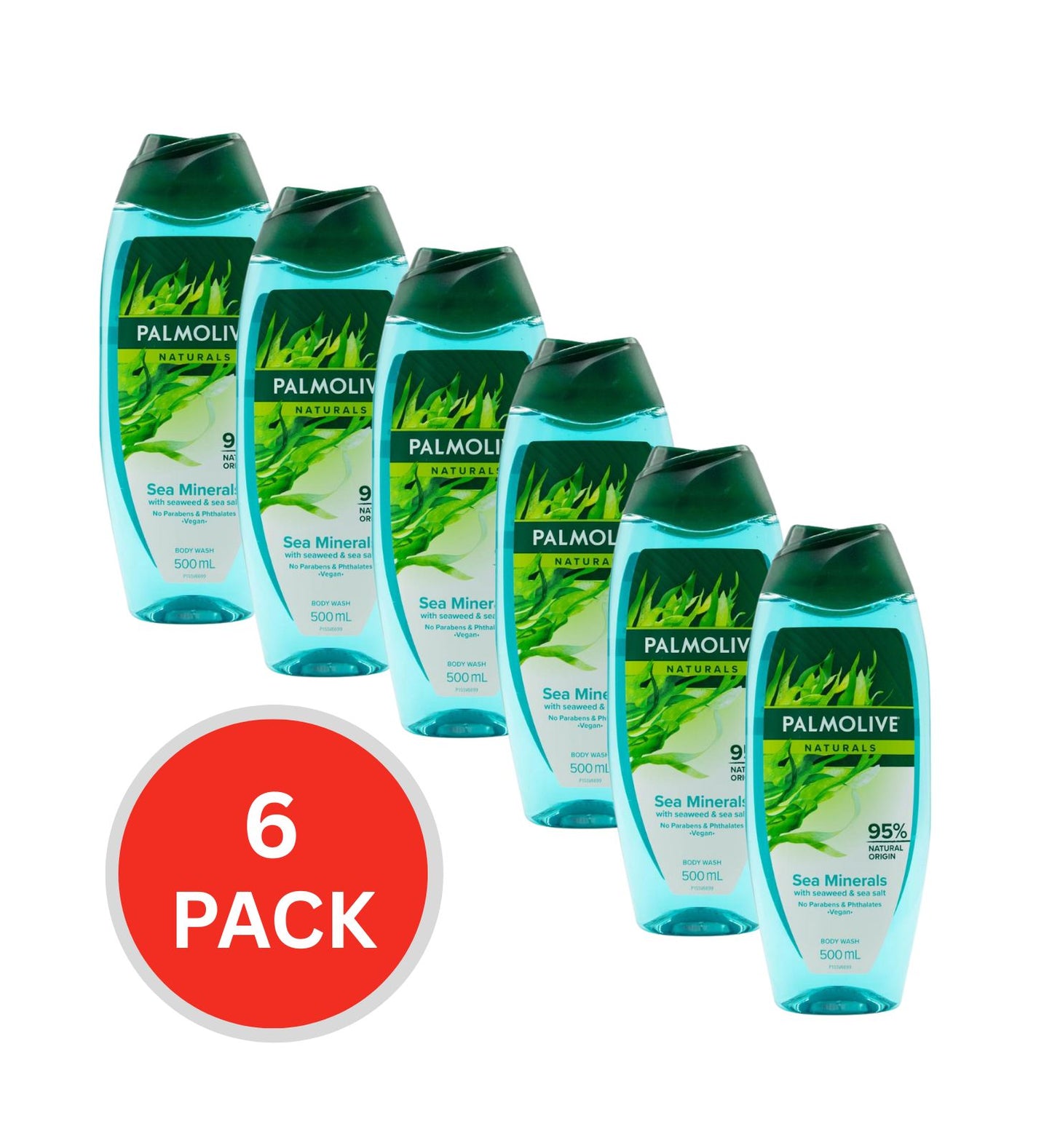 Palmolive Body Wash Sea Minerals 500ml (6 Pack)