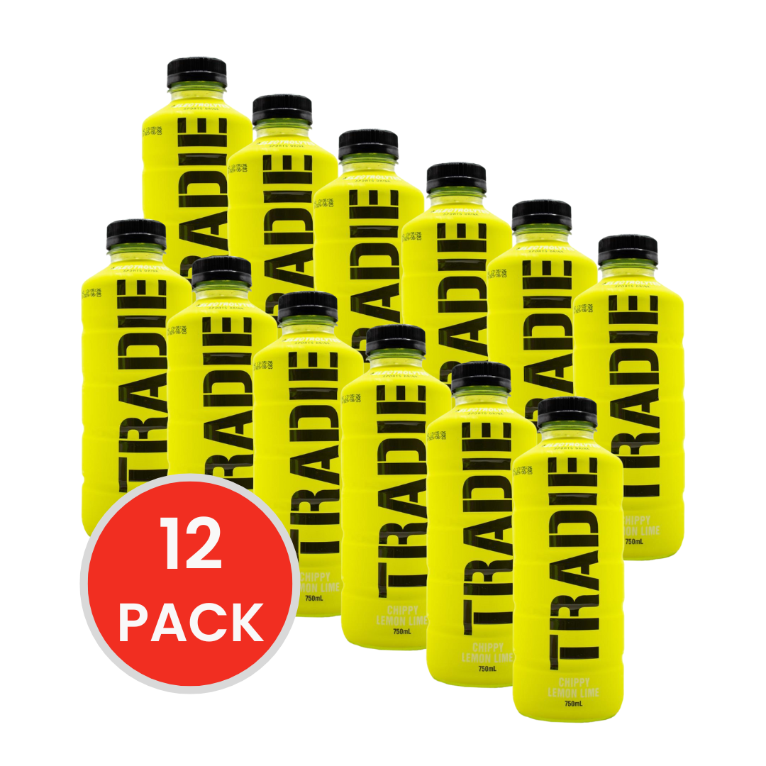 TRADIE SPORTS DRINK CHIPPY LEMON LIME 750ml (12x Pack)