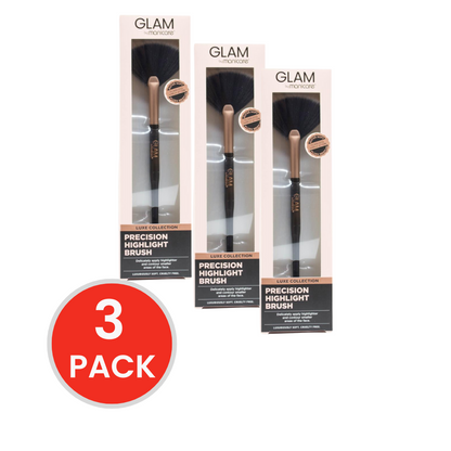 GLAM BY MANICARE PRECISION HIGHLIGHT BRUSH LUXE COLLECTION (3x Pack)