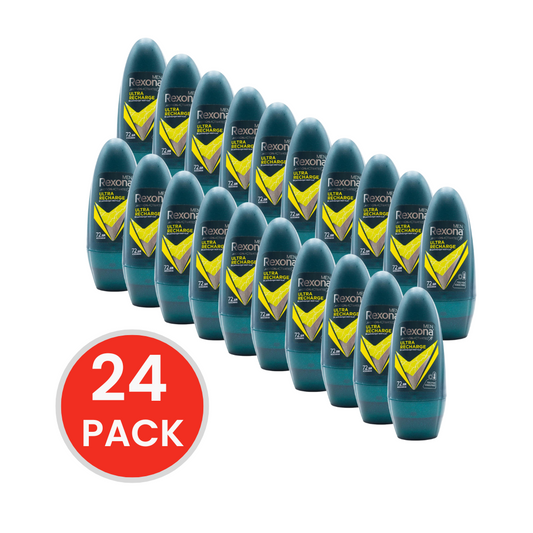 REXONA MEN 45ml ROLL ON DEODORANT ULTRA RECHARGE (24x Pack)