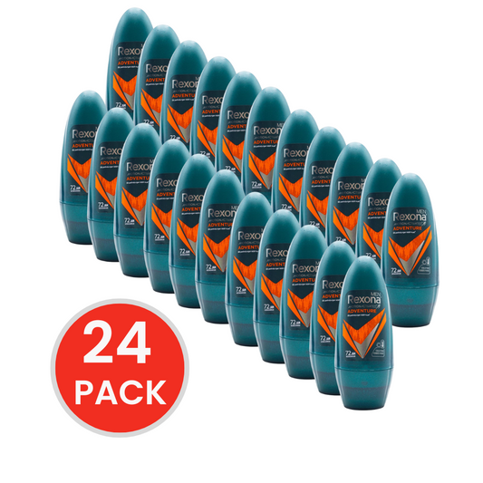REXONA MEN 45ml ROLL ON DEODORANT ADVENTURE (24x Pack)