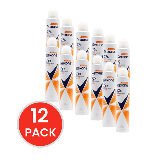 REXONA WOMEN 200mL ANTIPERSPIRANT SPORT (12x Pack)