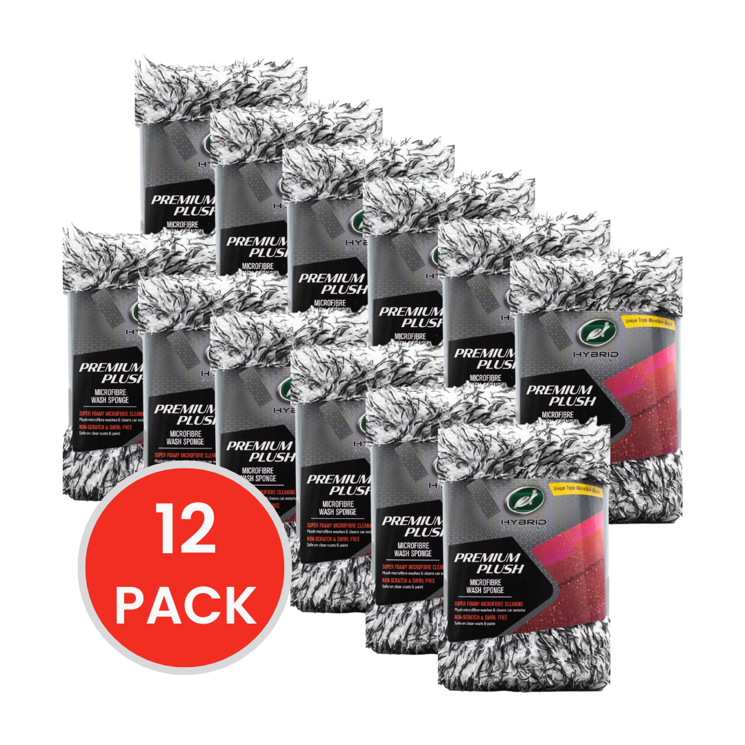 TURTLE WAX WASH SPONGE MICROFIBRE PREMIUM PLUSH (12x Pack)