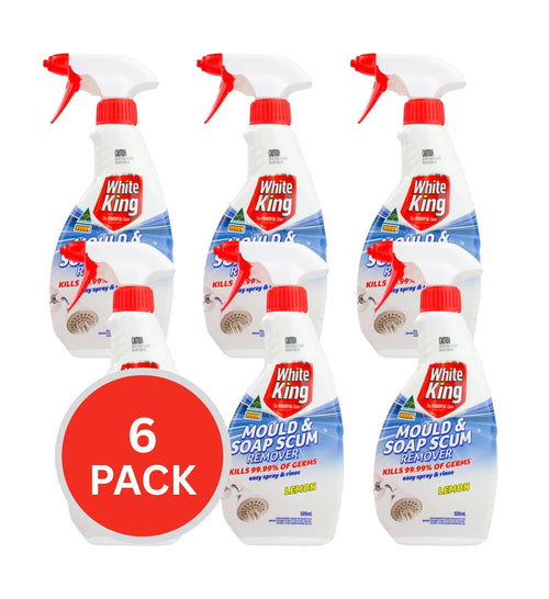 White King Mould & Scum Remover Lemon 500ml (6 Pack)