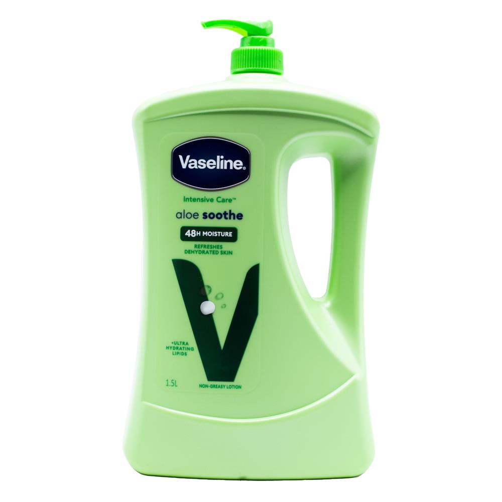 Vaseline Intensive Care Body Lotion Aloe Soothe 1500mL (6 Pack)