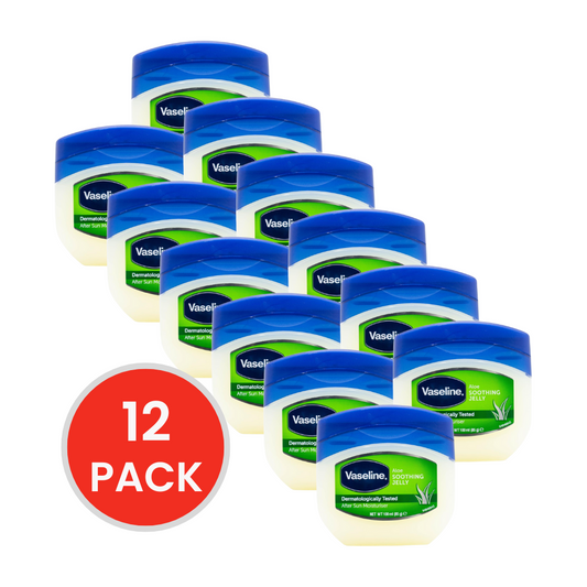 VASELINE 100mL SOOTHING JELLY AFTER SUN MOISTURISER ALOE (12x Pack)