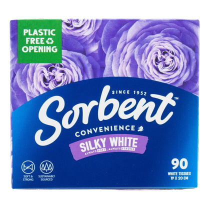 Sorbent PK90 Facial Tissues 19 x 20cm White (24pk)