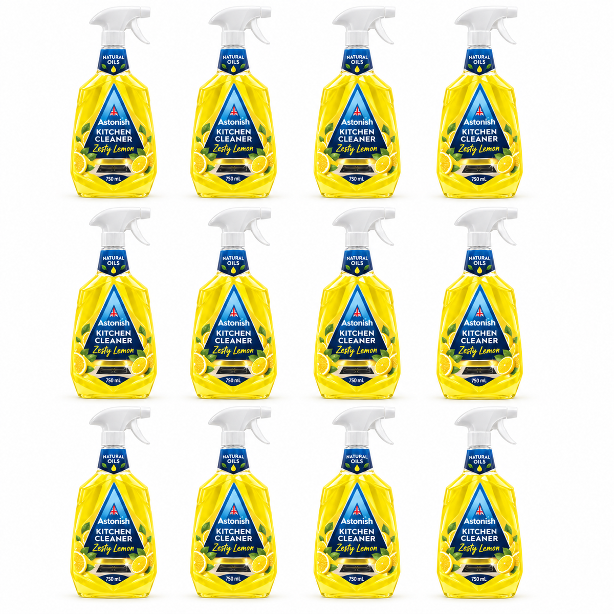 Astonish Kitchen Cleaner Zesty Lemon 750mL – Pack of 12