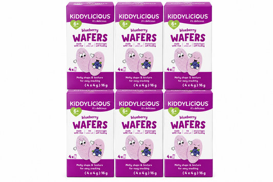 Kiddylicious Blueberry Wafers 4x4g x 6