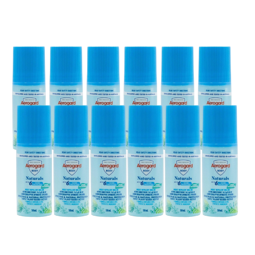 Aerogard Roll On Insect Repellent Lemon Eucalyptus 50mL (12 Pack)