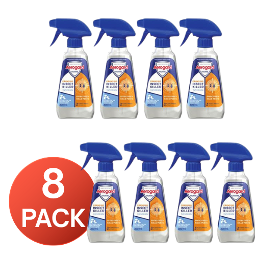 Aerogard 300mL Crawling Insect Killer Plant Based Active (8 Pack)