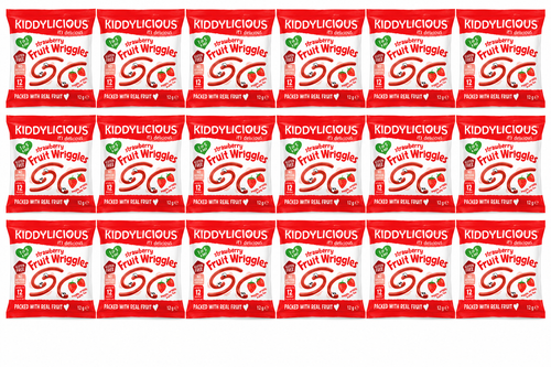 Kiddylicious Strawberry Fruit Wriggles 12g x 18