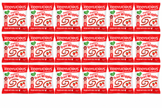 Kiddylicious Strawberry Fruit Wriggles 12g x 18