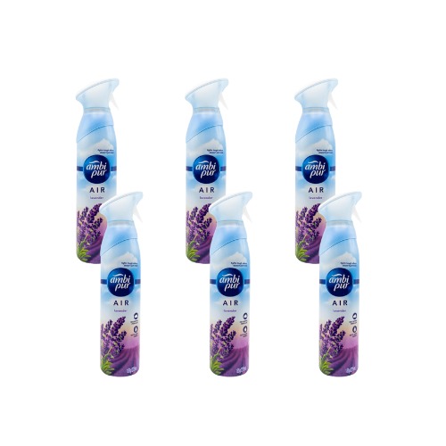 Ambi Pur 185g / 275ml Air Freshener Spray – Lavender (6 Pack)