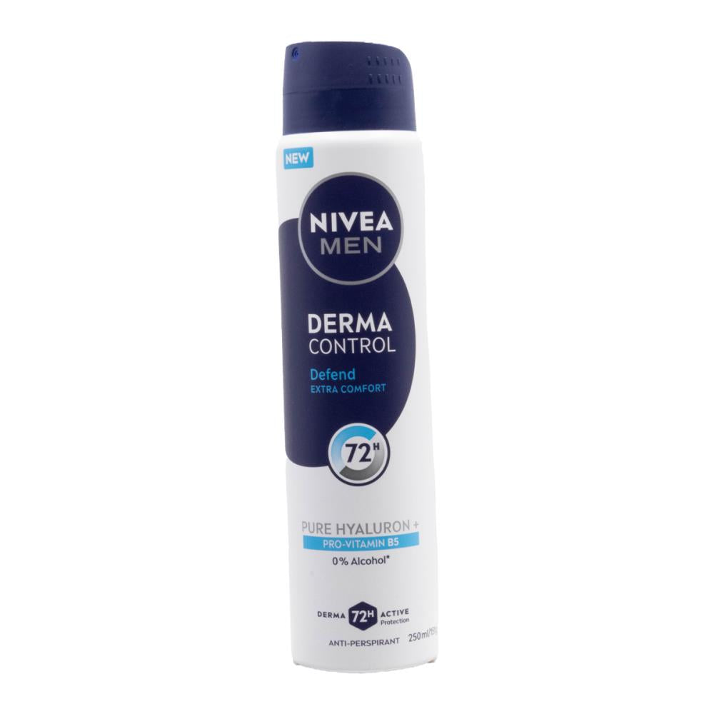 Nivea Men Derma Control Antiperspirant Pro Vitamin B5 250ml (6 Pack)