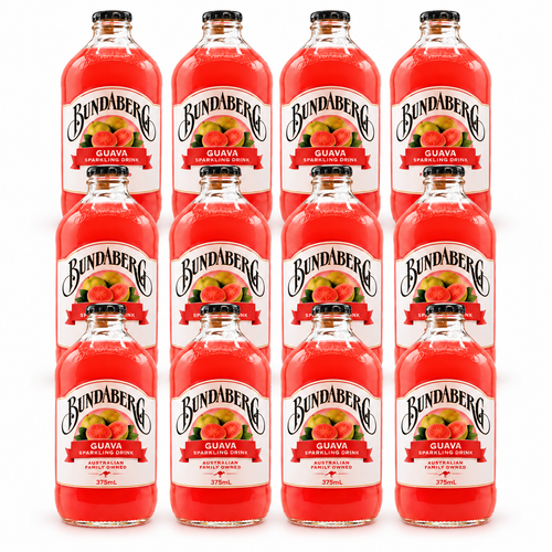 Bundaberg Guava Sparkling Drink 375mL – Pack of 12