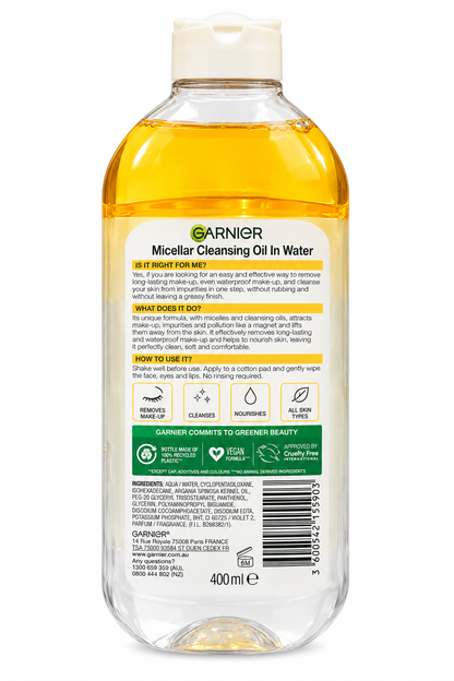 Garnier Micellar Cleansing Oil in Water 400mL x 6