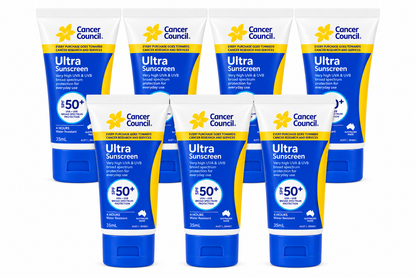 Cancer Council Ultra Sunscreen SPF50+ 35mL x 7
