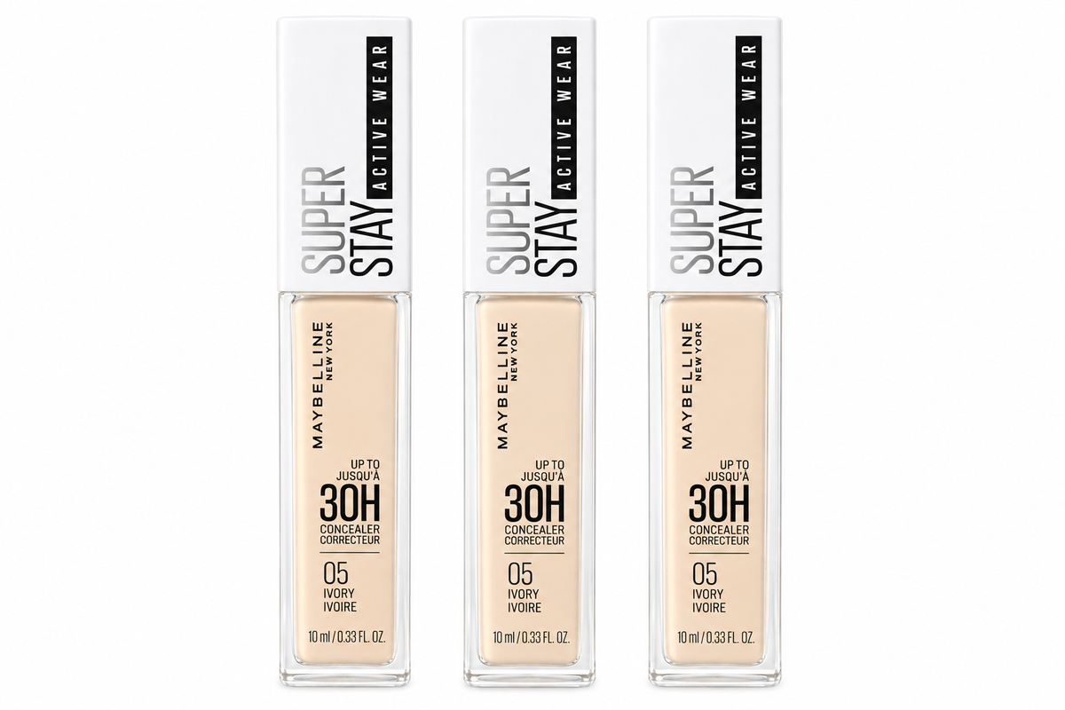 Maybelline Super Stay Active Wear Concealer 10mL Ivory 05 x 3