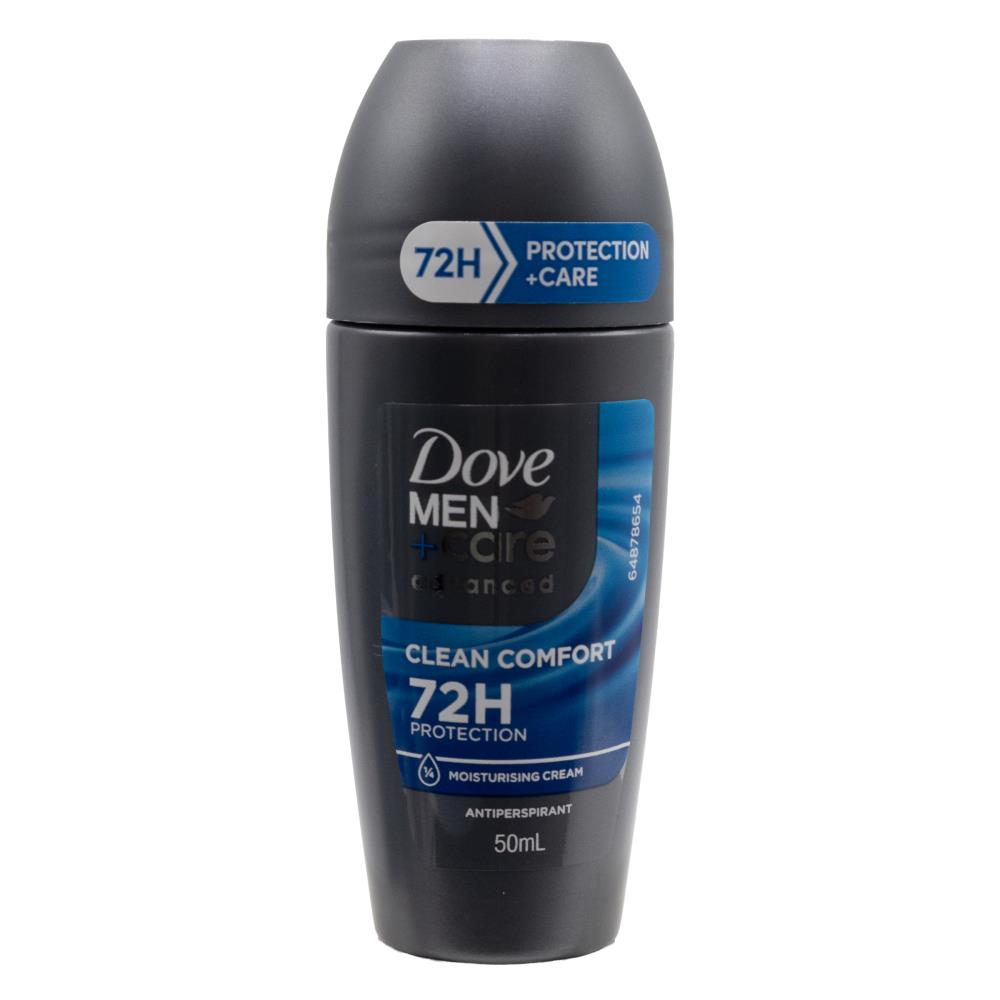 Dove Men Care Advanced 50 ml Antiperspirant Roll-On (6 Pack) – 72h Clean Comfort