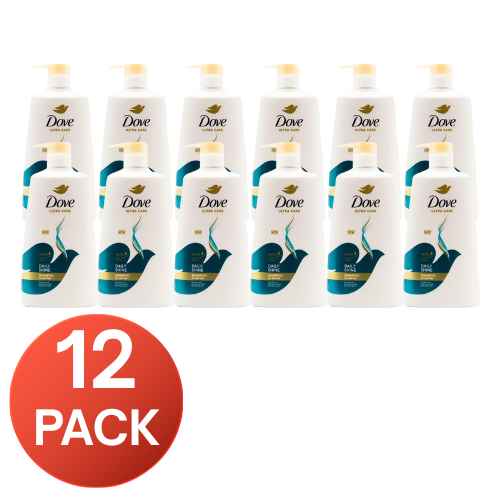 Dove Ultra Care Daily Shine Shampoo 680mL Micro Moisture Serum for Dull Hair (12 pack)