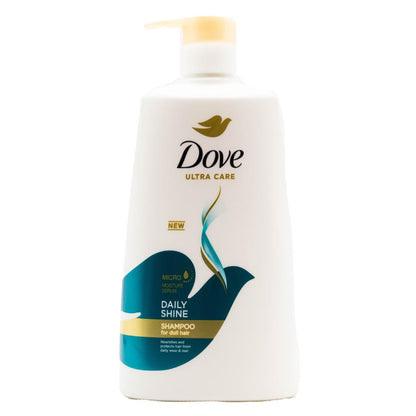 Dove Ultra Care Daily Shine Shampoo 680mL Micro Moisture Serum for Dull Hair (12 pack)