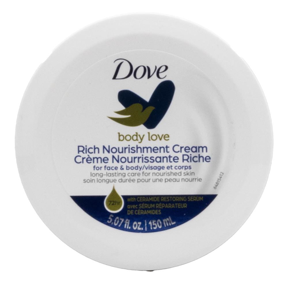 Dove Body Love Rich Nourishment Cream For Face & Body 150mL (8 Pack)