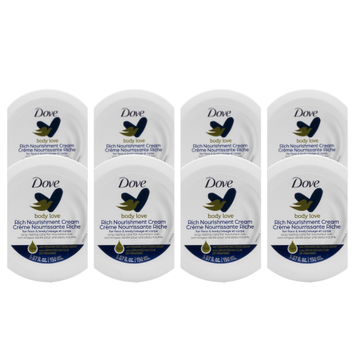 Dove Body Love Rich Nourishment Cream For Face & Body 150mL (8 Pack)