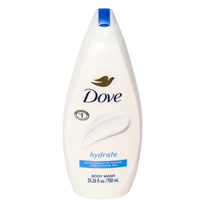 Dove Body Wash Hydrate 750mL (6 Pack)