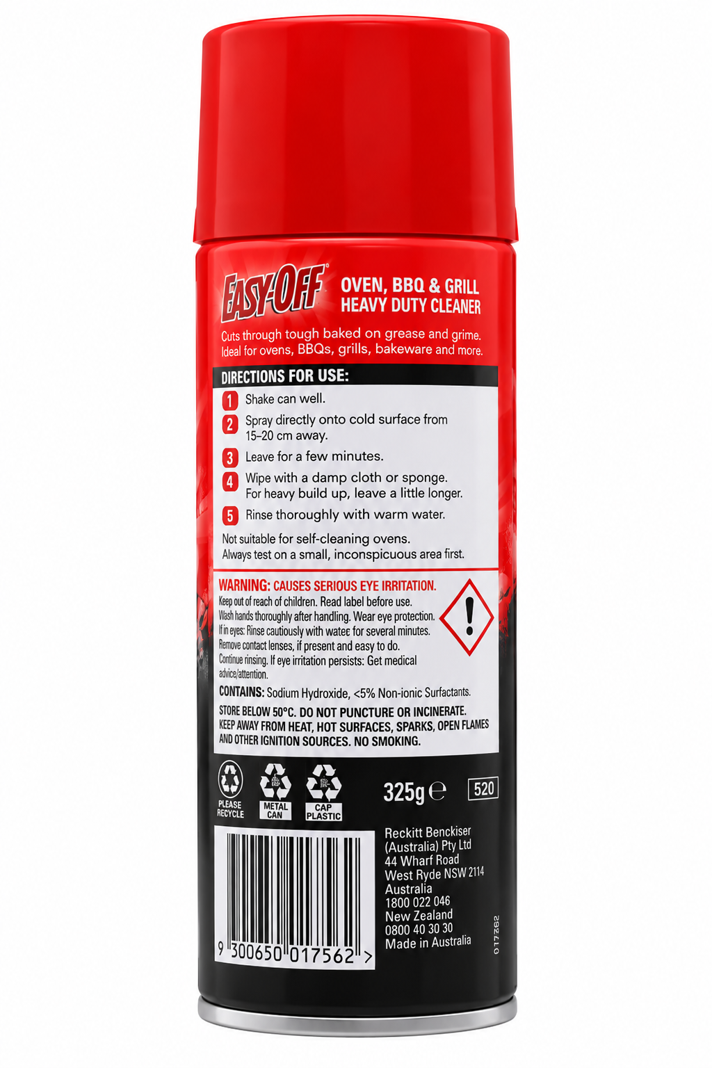 Easy Off Oven & BBQ Expert Heavy Duty Cleaner 325g x 9 Pack