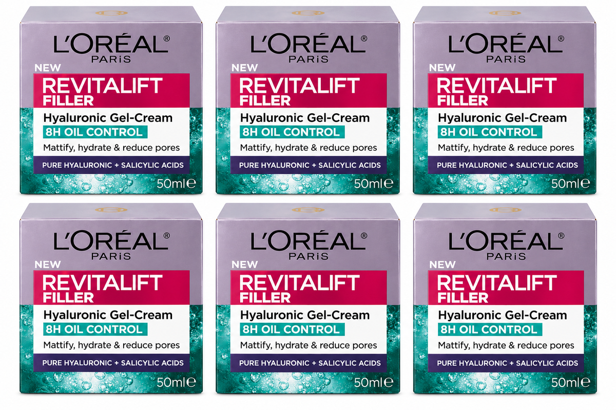 L'Oreal Revitalift Filler Hyaluronic Gel Cream 50mL x 6