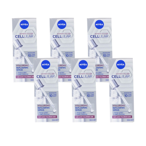 Nivea Cellular Expert Filler Hyaluronic Replumping Serum 30mL (6 Pack)