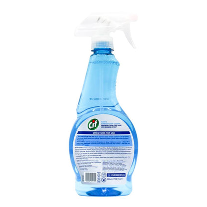 Cif Glass Cleaner Professional Spray 520mL (12 Pack)