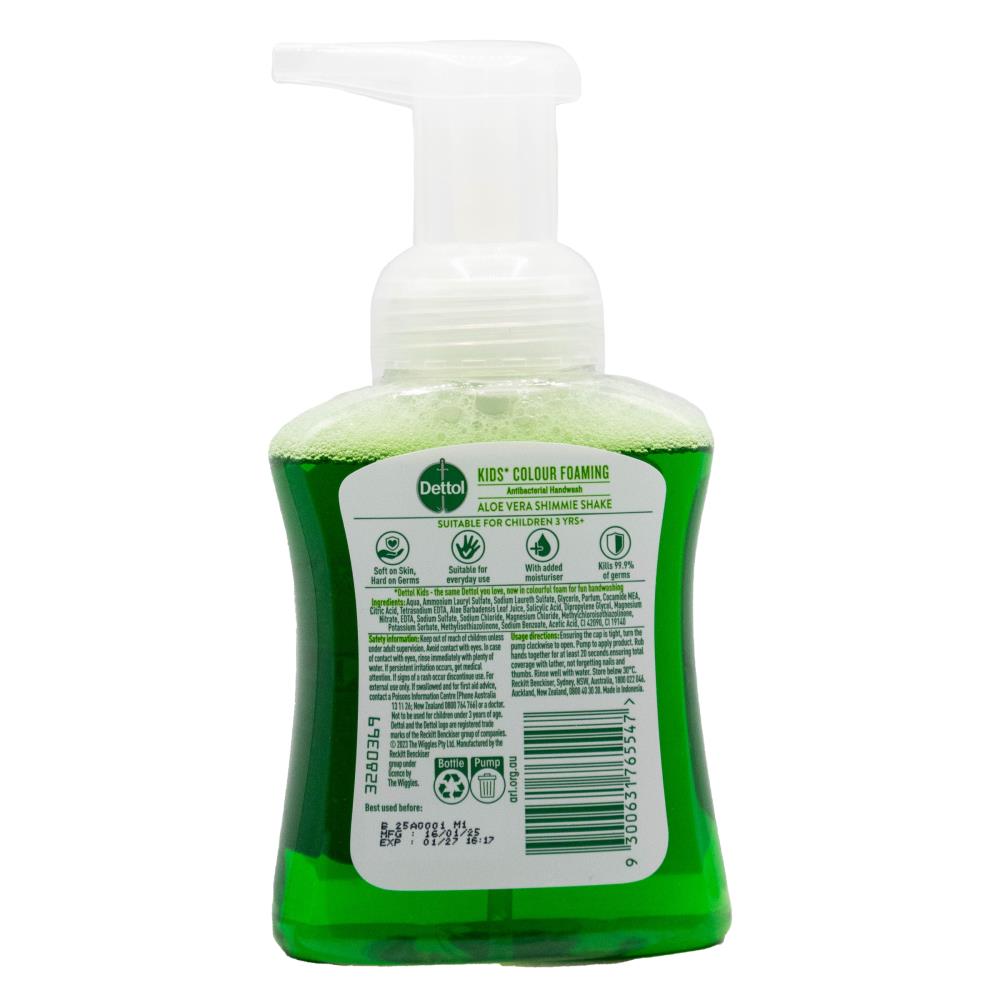Dettol Antibacterial Hand Wash 250mL Colour Foaming (6 Pack)