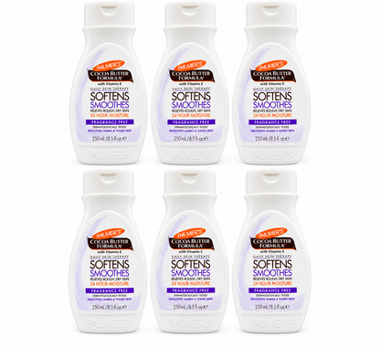 Palmers Cocoa Butter Daily Skin Therapy Fragrance Free 250mL x 6