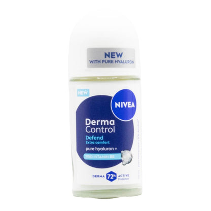 Nivea Men Derma Control Antiperspirant Roll On Pro Vitamin B5 50ml (6 Pack)