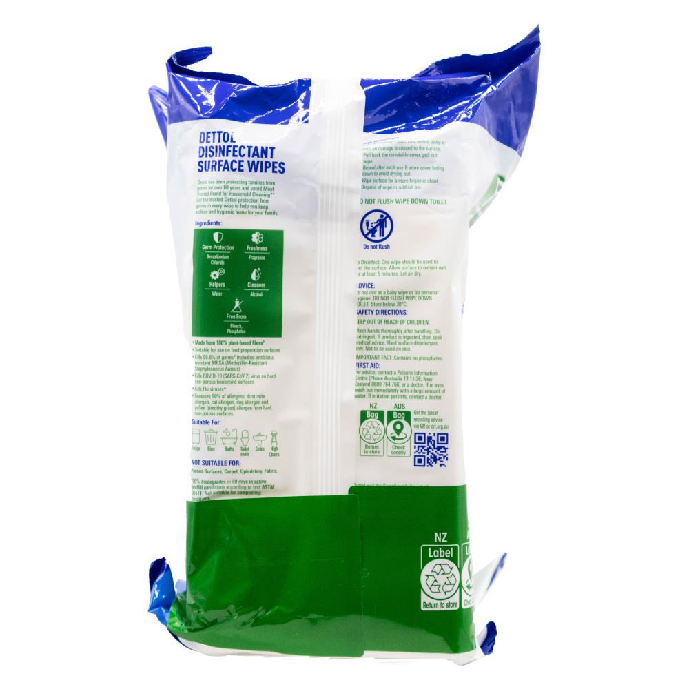 Dettol PK2 x150 Disinfectant Wipes Fresh Biodegradable Surface Wipes – 150 Pack