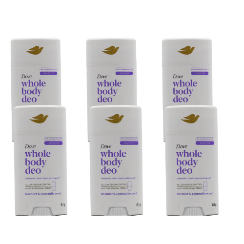 Dove 81 g Deodorant Odour Protection (6 Pack) – Lavender & Camomile Scent
