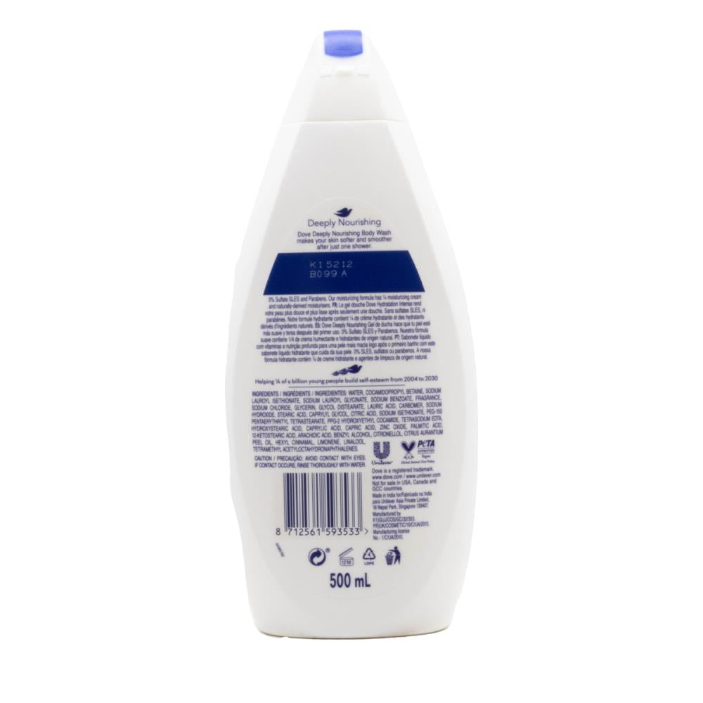 DOVE 500mL BODY WASH TRIPLE MOISTURE SERUM DEEPLY NOURISHING