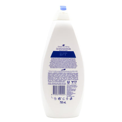 Dove Body Wash Deeply Nourishing 750mL (4 Pack)