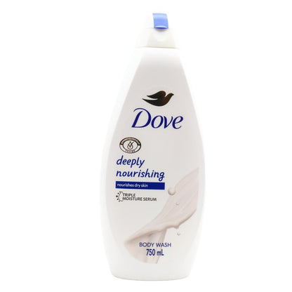 Dove Body Wash Deeply Nourishing 750mL (4 Pack)