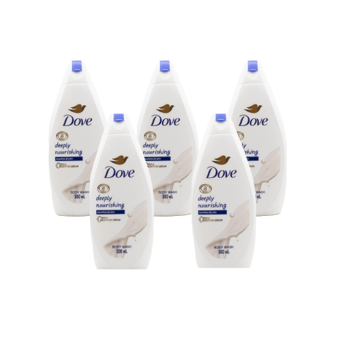 DOVE 500mL BODY WASH TRIPLE MOISTURE SERUM DEEPLY NOURISHING