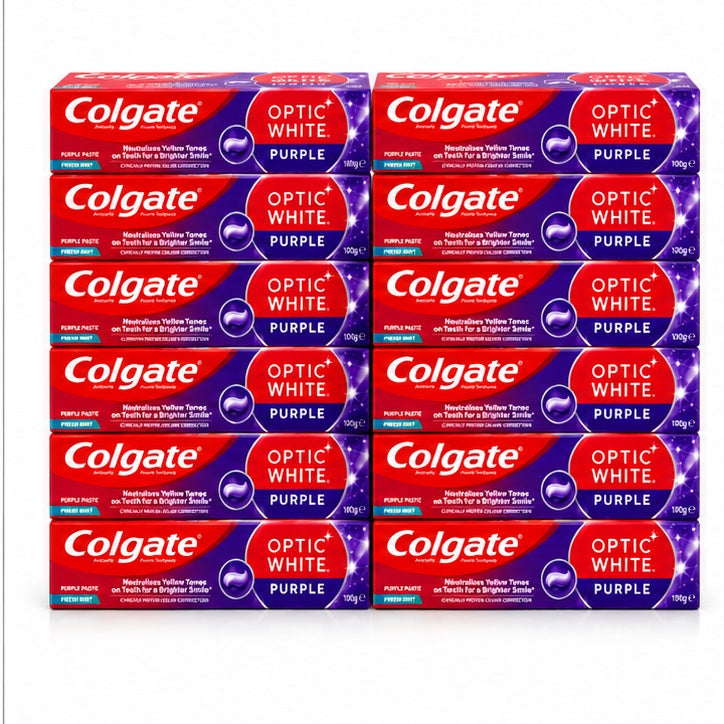 Colgate Optic White Purple Fresh Mint 100g x 12 Pack