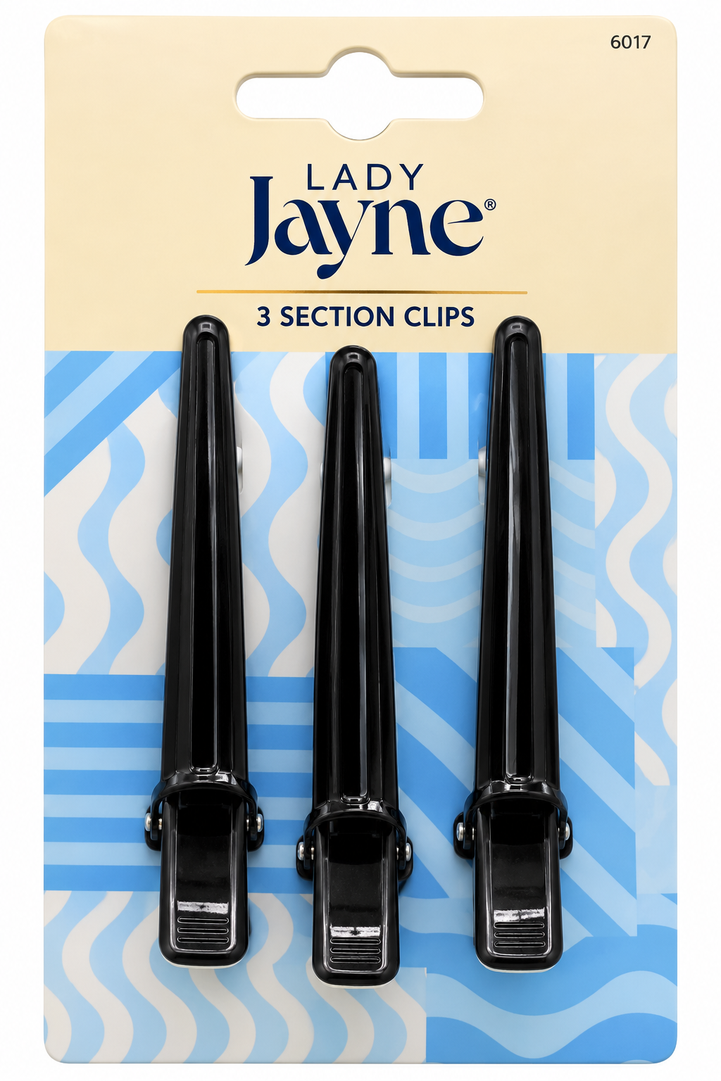 Lady Jayne Hair Sectioning Clips Black 3 Packs x 3