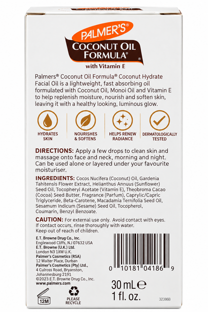 Palmers Coconut Monoi Luminous Hydration Oil 30mL x 3