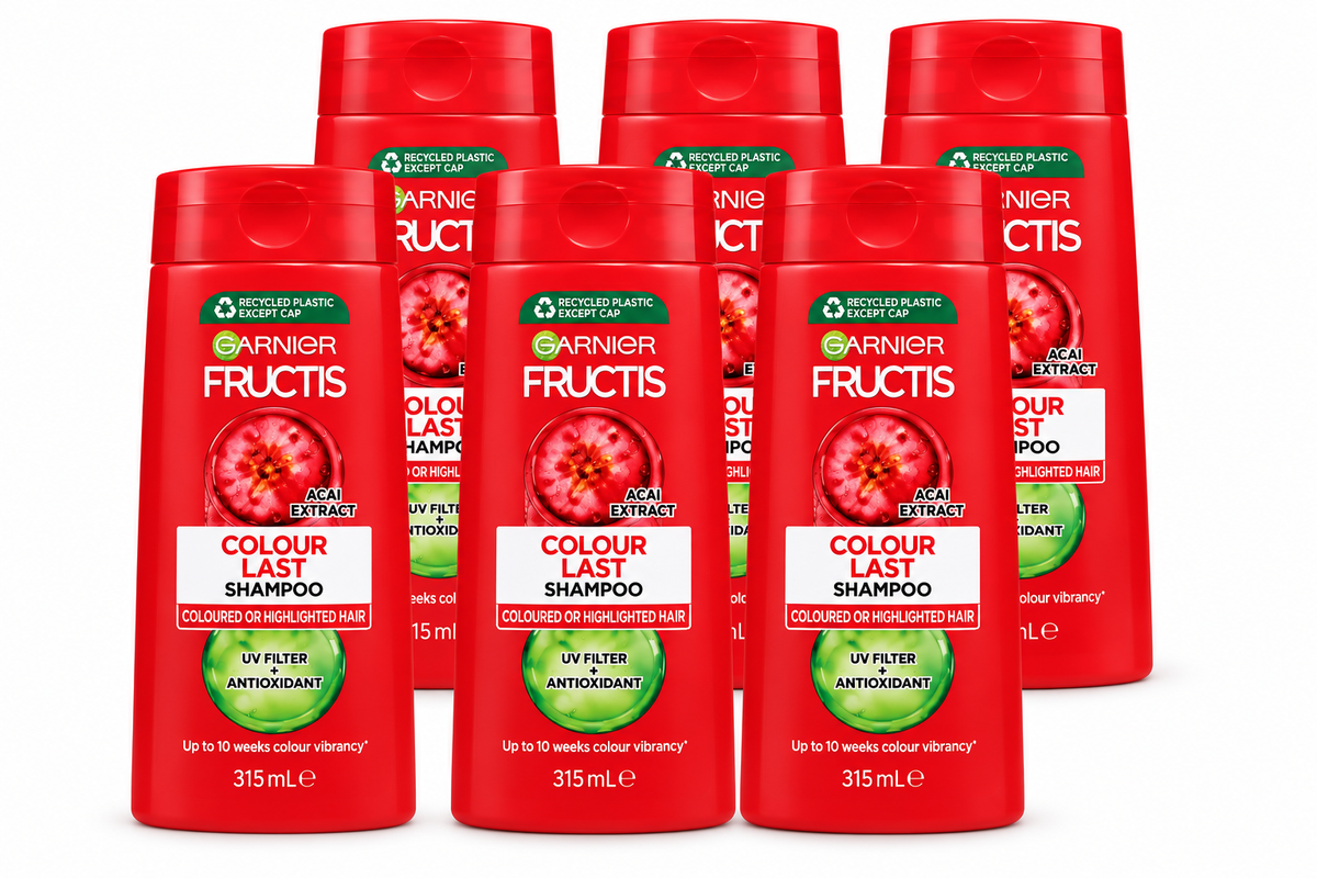 Garnier Fructis Colour Last Shampoo Acai Extract 315mL x 6